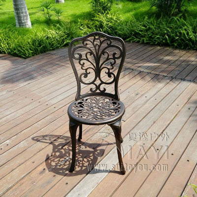 Set table with 2 chairs in Antique Copper