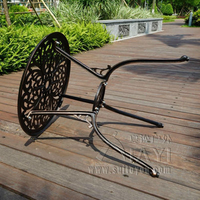 Set table with 2 chairs in Antique Copper
