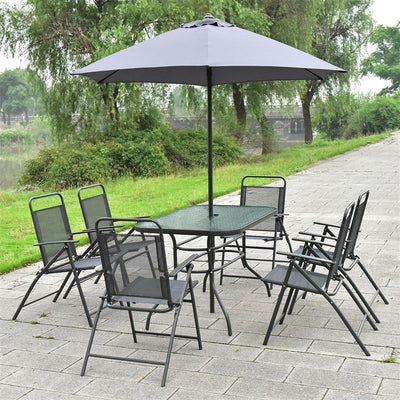 Mordern 8 pcs Outdoor Dining Patio Tables and Chairs