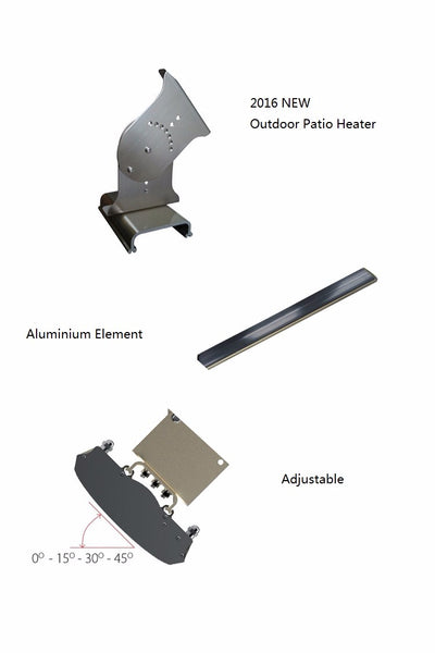 New Electric Patio Outdoor Indoor Heater Wall Ceiling Heat Strip Panel