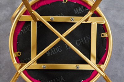 Golden Iron Backrest Dining Chair Creative Dessing