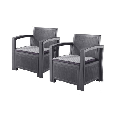 Furgle Outdoor Patio Sectional Conversation Sofa Set Waterproof PE Furniture Set Cushions and Coffee Table for Backyard Pool