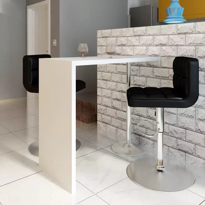High Glossy Standing Bar Table White