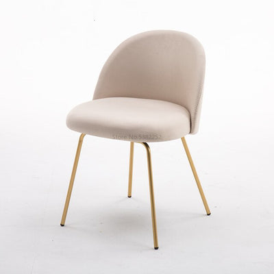 Luxury Restaurant Chairs Gold Metal