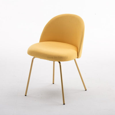 Luxury Restaurant Chairs Gold Metal