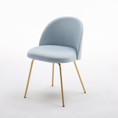 Luxury Restaurant Chairs Gold Metal