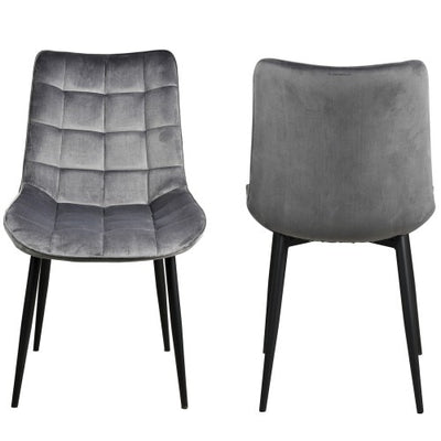 Metal Legs, Velvet Cushion Seat