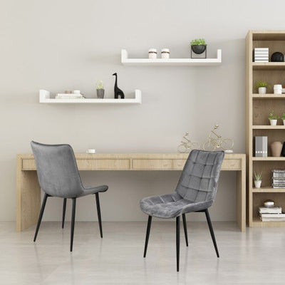 Metal Legs, Velvet Cushion Seat