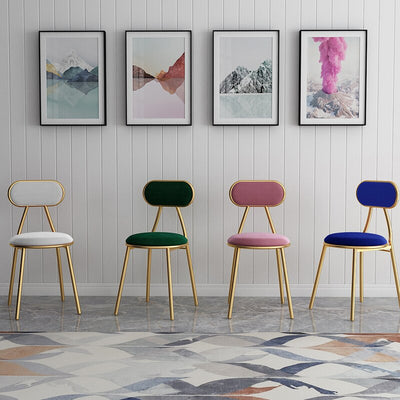 Modern Dining Chairs Gold Metal