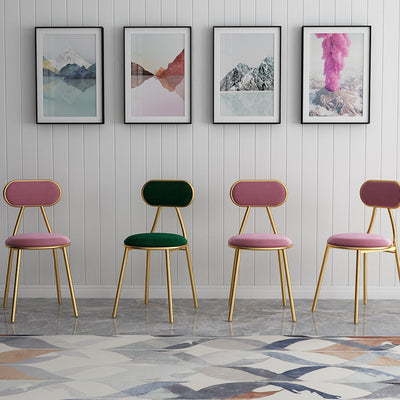 Modern Dining Chairs Gold Metal