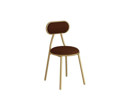 Modern Dining Chairs Gold Metal