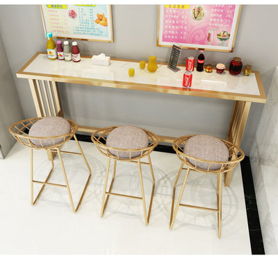 High Table Home Living Room Partition Cabinet Simple Modern Bar Chair