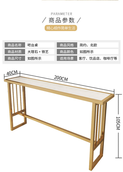 High Table Home Living Room Partition Cabinet Simple Modern Bar Chair