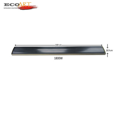 Eco Art 2019 Winter New 1800W Garden Heating Outdoor Heating Infrared Patio Heater