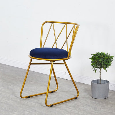 Golden Iron Backrest Dining Chair Creative Dessing