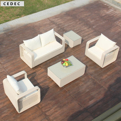 Comfort Paisley  Outdoor Patio Sofa Set with Cushion set of 4 pcs