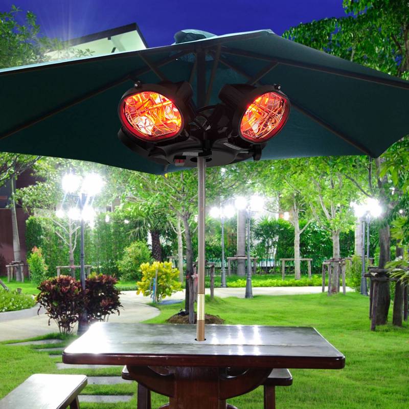 Electric heater Outdoor Sunshade 1600W 4 Heads Φ55. 5x13cm