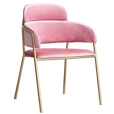 Minimalist Gold Metal Chair Simplicity Restaurant