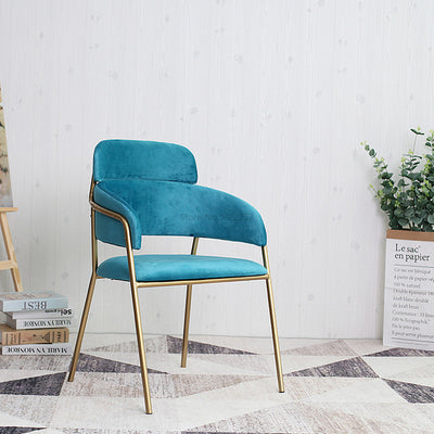 Minimalist Gold Metal Chair Simplicity Restaurant