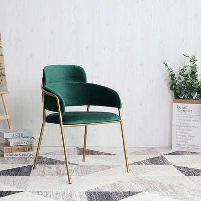 Minimalist Gold Metal Chair Simplicity Restaurant