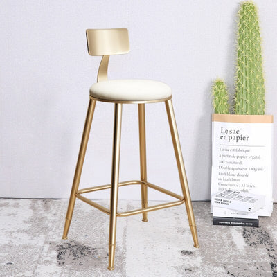 golden bar tables and chairs light luxury