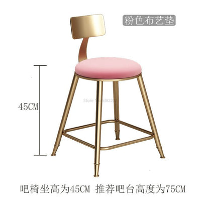 golden bar tables and chairs light luxury