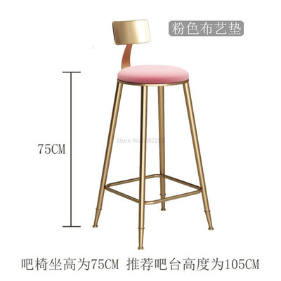 golden bar tables and chairs light luxury