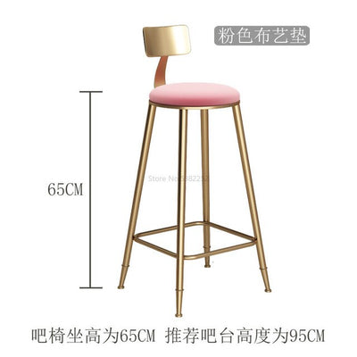 golden bar tables and chairs light luxury