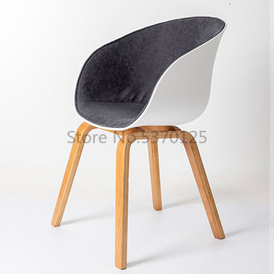 Modern Minimalist Dining Chairs Solid Wooden