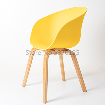 Modern Minimalist Dining Chairs Solid Wooden
