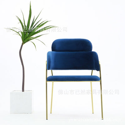 Gold Metal Chair Modern Dining