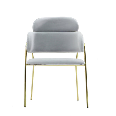 Gold Metal Chair Modern Dining
