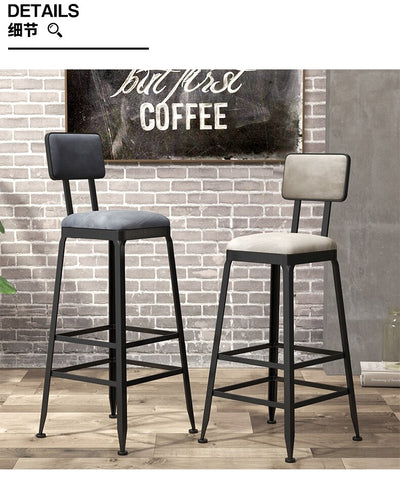 Bar table stool Chair Nordic Milk Tea Coffee Iron