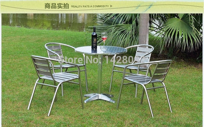 ombination of simple and casual aluminum patio furniture sets