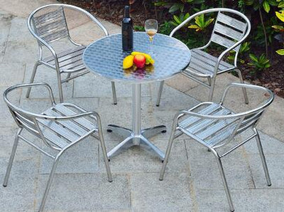 ombination of simple and casual aluminum patio furniture sets