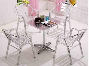 ombination of simple and casual aluminum patio furniture sets