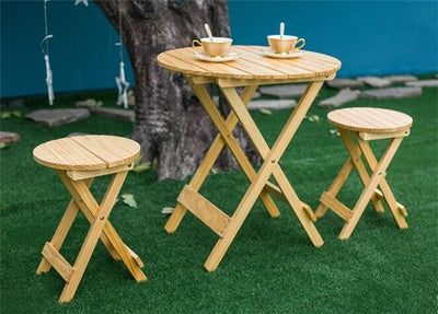 3pcs/Set Wood Patio Outside Garden