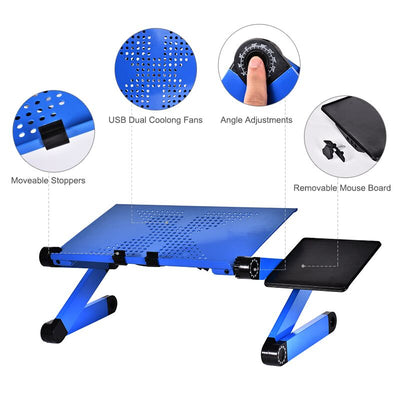 Aluminum Alloy Laptop Table Adjustable Portable