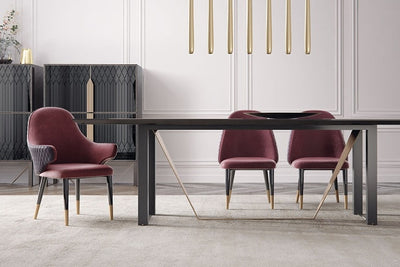Italy Design Dinning Chairs with Arm Rest / Fancy Chair with High Backrest of 90cm / PACK of 6pcs