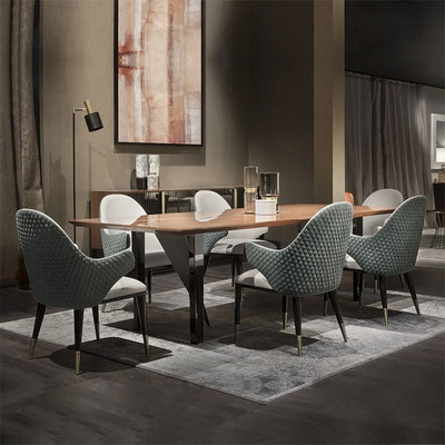 Italy Design Dinning Chairs with Arm Rest / Fancy Chair with High Backrest of 90cm / PACK of 6pcs