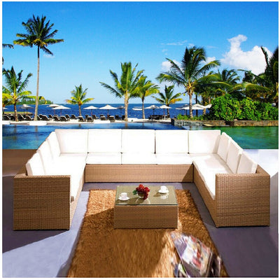 New design rattan furniture patio lounge