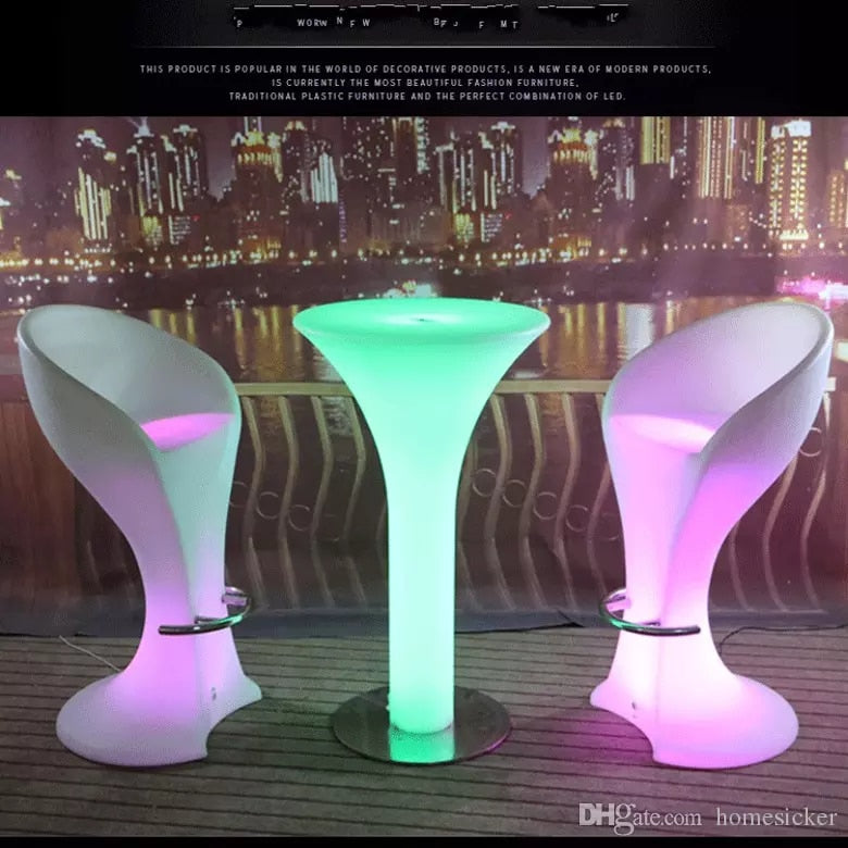led illuminated Bar Chair seat waterproof