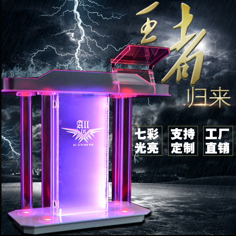 New DJ Discs table Atmosphere luxury Club VJ Mixer KTV Audio Equipment Lighting Counter