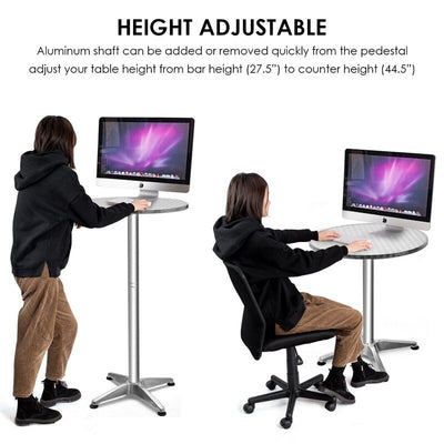 Aluminium Round Folding Desktop Bar Table